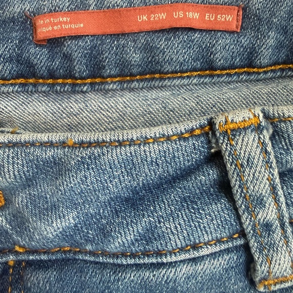 ANTHROPOLOGIE PILCRO women’s bootleg Jeans size 18W EUC - Picture 4 of 5